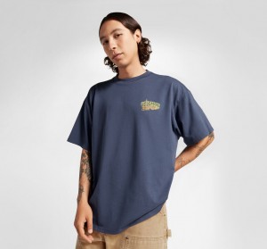 Converse All Star Mountain Remix T-Shirt Niebieskie | 514273-RXQ