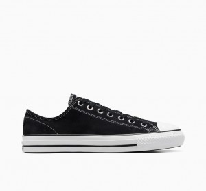 Converse CONS Chuck Taylor All Star Pro Zamszowe Czarne Czarne Białe | 509624-DSA