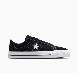 Converse CONS One Star Pro Czarne Czarne Białe | 614705-FAH