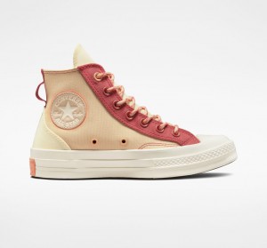 Converse Chuck 70 Colorblock Overlay Pomarańczowe | 390581-MBV