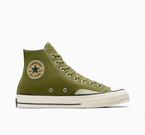 Converse Chuck 70 Crafted Ollie Patch Zielone Zielone | 617938-QGP