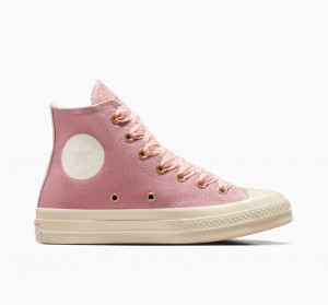 Converse Chuck 70 Ribbon Laces Różowe | 328679-GTD