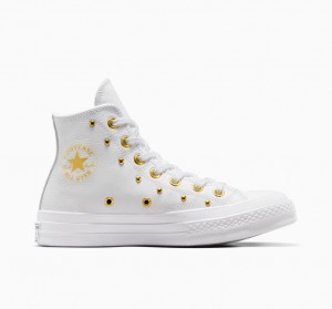 Converse Chuck 70 Star Studded Białe Białe Złote | 416250-HRC