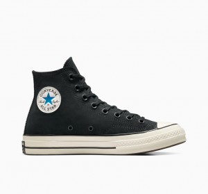 Converse Chuck 70 Zamszowe Czarne Niebieskie | 470312-DAN