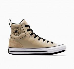 Converse Chuck Taylor All Star Berkshire Boot Khaki Czarne Białe | 385426-UAE