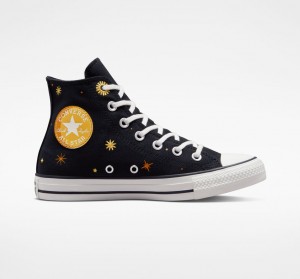 Converse Chuck Taylor All Star Celestial Czarne Żółte | 945362-VIH