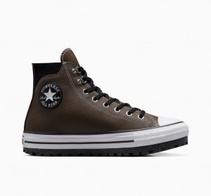 Converse Chuck Taylor All Star City Trek Nieprzemakalne Boot Czarne Białe | 268453-JUN