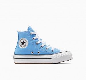 Converse Chuck Taylor All Star EVA Lift Platformie Seasonal Color Niebieskie Białe Czarne | 940521-JLG