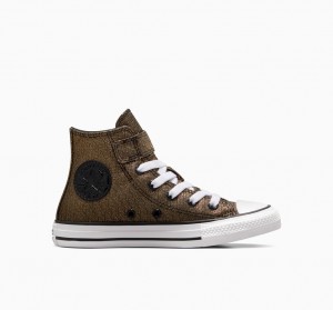 Converse Chuck Taylor All Star Easy On Sparkle Czarne Złote Białe | 316524-UHF