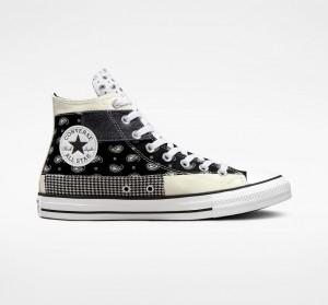 Converse Chuck Taylor All Star Hacked Patterns Czarne Białe | 953147-KOP