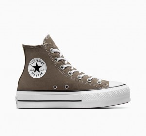 Converse Chuck Taylor All Star Lift Platformie Białe Czarne | 467902-QTJ