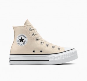 Converse Chuck Taylor All Star Lift Platformie Białe Czarne | 571246-WCO