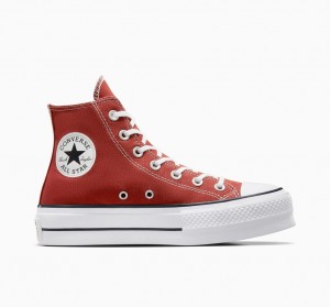 Converse Chuck Taylor All Star Lift Platformie Czerwone Białe Czarne | 867943-YZW