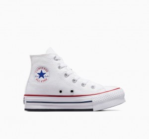 Converse Chuck Taylor All Star Lift Platformie Białe Granatowe | 743285-OZQ