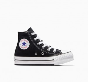 Converse Chuck Taylor All Star Lift Platformie Czarne Białe Czarne | 148503-SFA