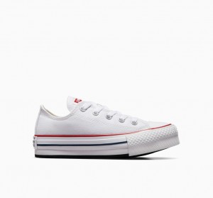 Converse Chuck Taylor All Star Lift Platformie Białe Granatowe | 459317-RWK