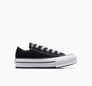 Converse Chuck Taylor All Star Lift Platformie Czarne Białe Czarne | 201346-HOY