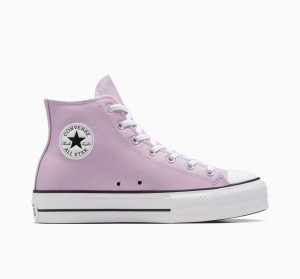 Converse Chuck Taylor All Star Lift Platformie Excess Materials Białe Czarne | 096732-UCO