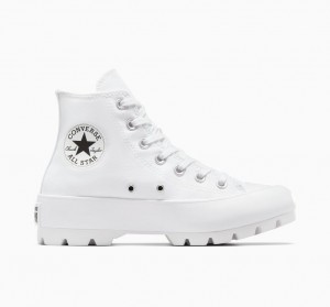 Converse Chuck Taylor All Star Lugged Białe Czarne Białe | 654923-XQY