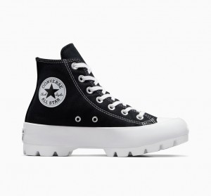 Converse Chuck Taylor All Star Lugged Czarne Białe Czarne | 328406-VLI