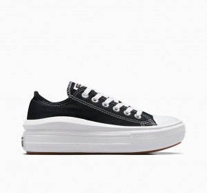 Converse Chuck Taylor All Star Move Platformie Czarne Białe Białe | 861907-NKO