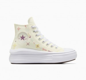 Converse Chuck Taylor All Star Move Platformie Alchemy Embroidery Białe | 631205-OET