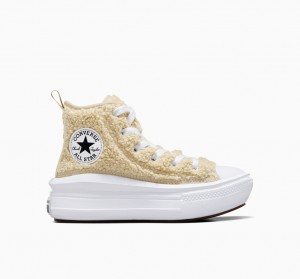 Converse Chuck Taylor All Star Move Platformie Sherpa Białe Czarne | 578092-KJP