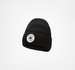 Converse Chuck Taylor All Star Patch Beanie Czarne | 532908-IRQ