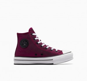 Converse Chuck Taylor All Star Platformie Lift Sparkle Różowe Białe Czarne | 408695-AUZ