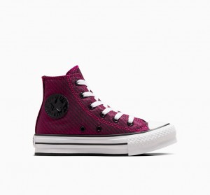 Converse Chuck Taylor All Star Platformie Lift Sparkle Różowe Białe Czarne | 342501-GJY