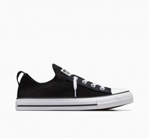 Converse Chuck Taylor All Star Shoreline Knit Slip Czarne Białe Czarne | 258764-WGS