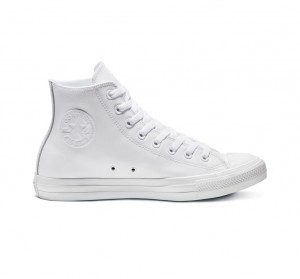 Converse Chuck Taylor All Star Skórzane Białe | 709421-AZY