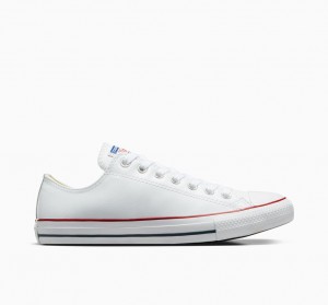 Converse Chuck Taylor All Star Skórzane Białe | 486120-PRJ