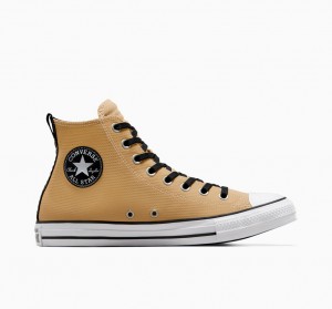 Converse Chuck Taylor All Star Skórzane Czarne Białe | 053824-RQM