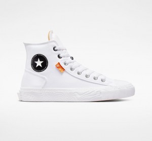 Converse Chuck Taylor Alt Star Płócienne Białe Czarne Białe | 605731-AMG