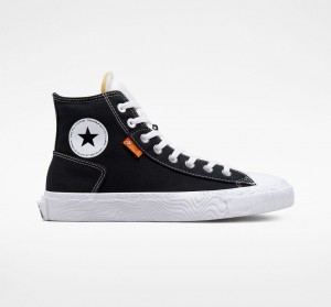 Converse Chuck Taylor Alt Star Płócienne Czarne Białe Białe | 028694-URJ