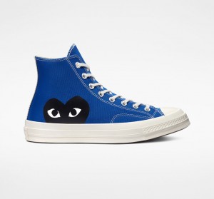 Converse Converse x Comme des Garçons PLAY Chuck 70 Niebieskie Czarne | 832975-VBL