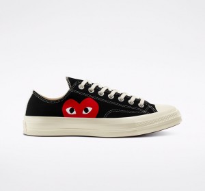 Converse Converse x Comme des Garçons PLAY Chuck 70 Czarne Białe Czerwone | 415903-ESD