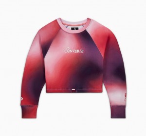 Converse Converse x LFC Cropped Crew Lawn Flamingo Gradient | 812635-AIP