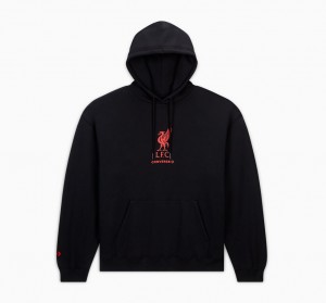 Converse Converse x LFC Loose-Fit Hoodie Czarne | 621978-YZE