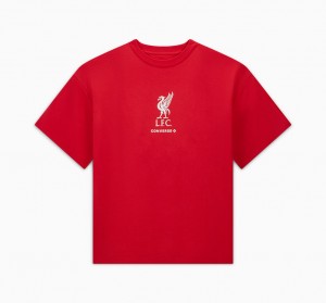 Converse Converse x LFC Loose-Fit T-Shirt Tomato | 674920-IZT