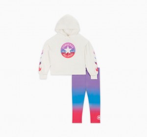 Converse Gradient Hoodie & Leggings Set Bright Violet | 246037-RIZ