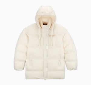 Converse Oversized Super Puffer Jacket Egret | 529801-YNX