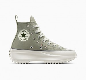 Converse Run Star Hike Platformie Embroidery Głęboka | 652071-EQK