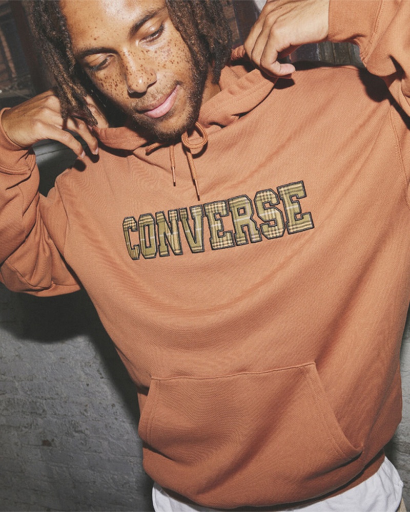 Converse All Star Logo Namesake Hoodie Tawny Owl | 174586-MGV