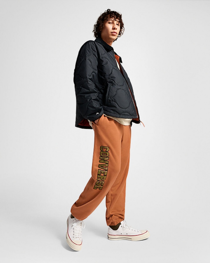 Converse All Star Logo Sweatpant Tawny Owl | 128960-WKL