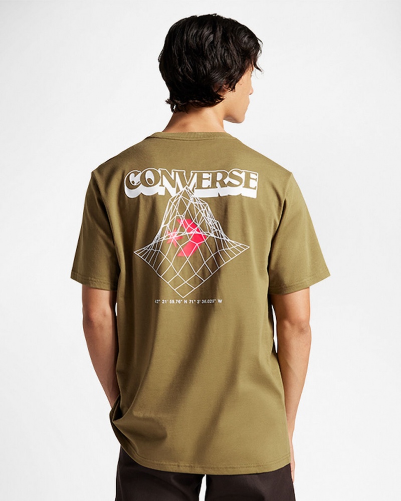 Converse All Star Mountain T-Shirt Cosmic Turtle | 076983-YLT