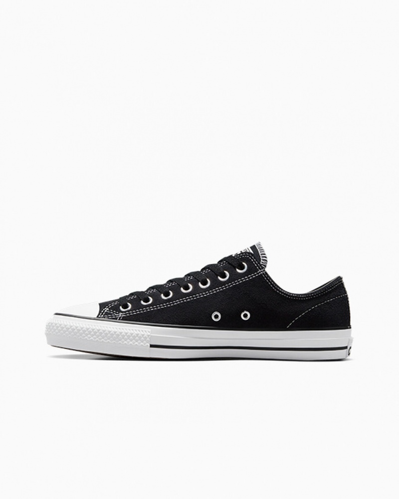 Converse CONS Chuck Taylor All Star Pro Zamszowe Czarne Czarne Białe | 509624-DSA