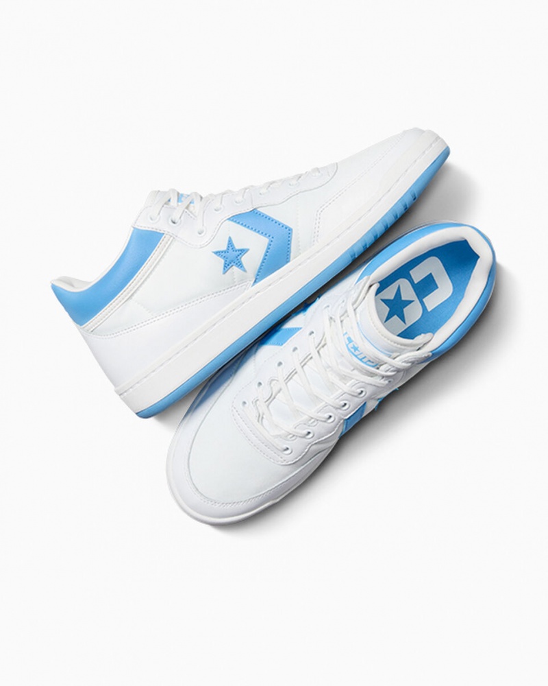 Converse CONS Fastbreak Pro Skórzane Białe Niebieskie Białe | 702163-QOR