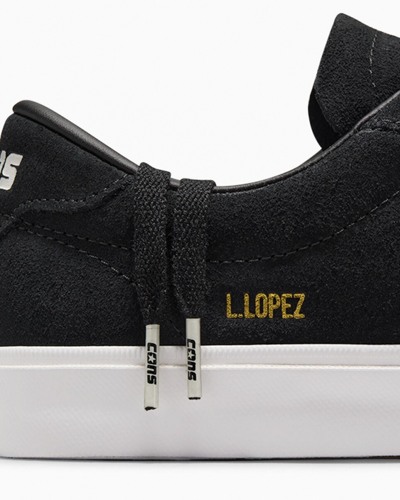 Converse CONS Louie Lopez Pro Czarne Czarne Białe | 139425-UZY